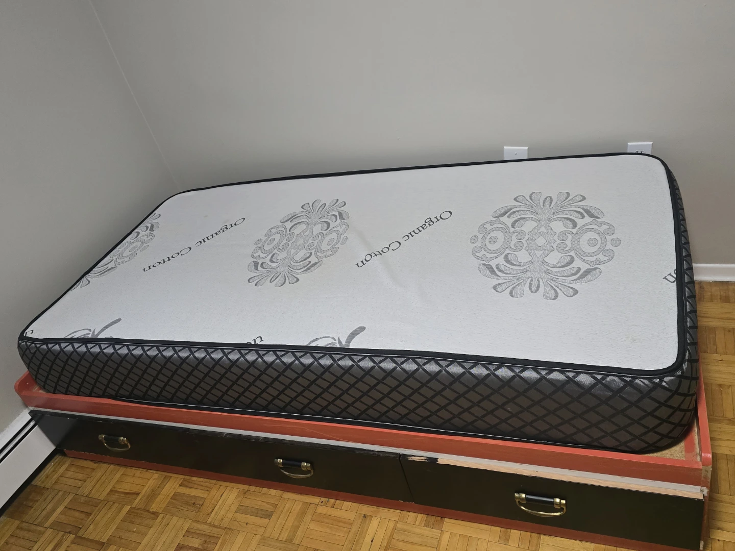 Twin Bed Frame with Storage Drawers And Mattress - photo 4