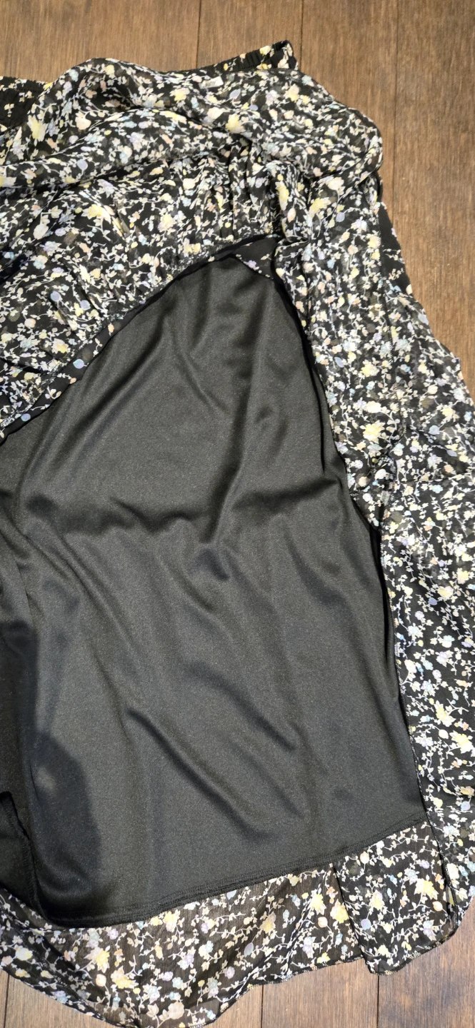 Black Floral Maxi Skirt - photo 4