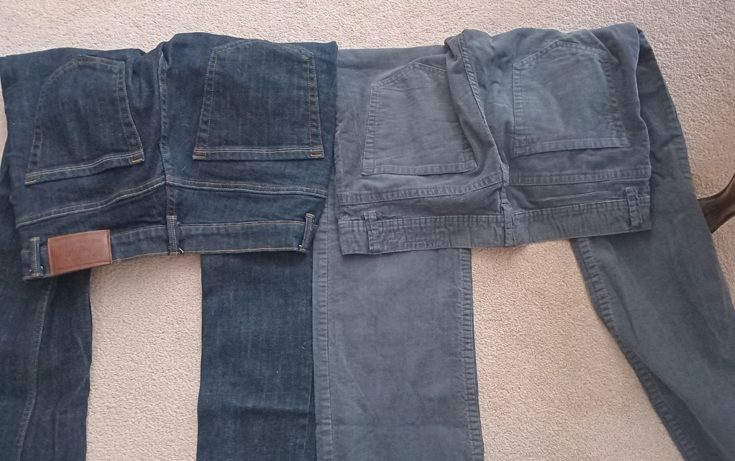Men's George Slim Fit & L.O.G.C. Grey Corduroy Pants - photo 2