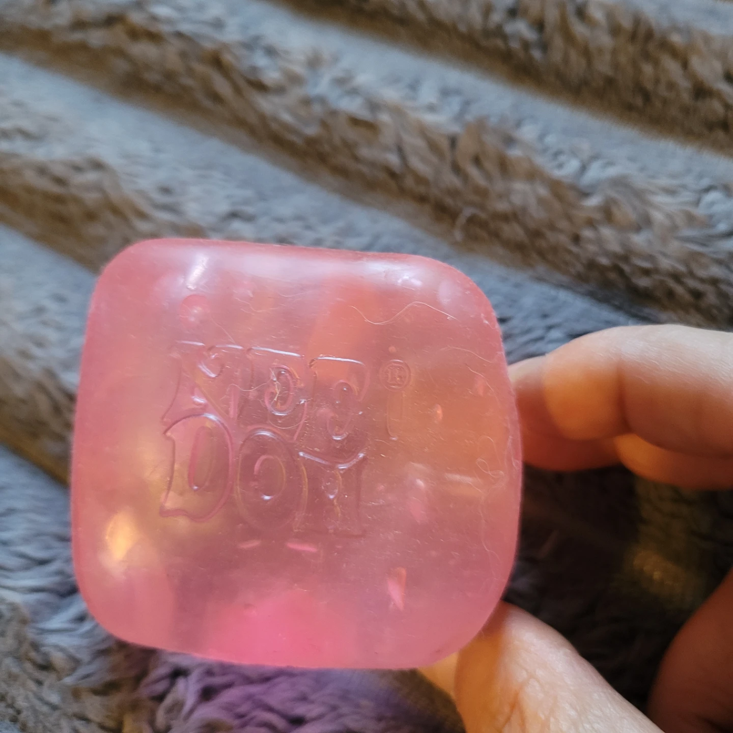 NEE DOH Pink Figet Toy Block