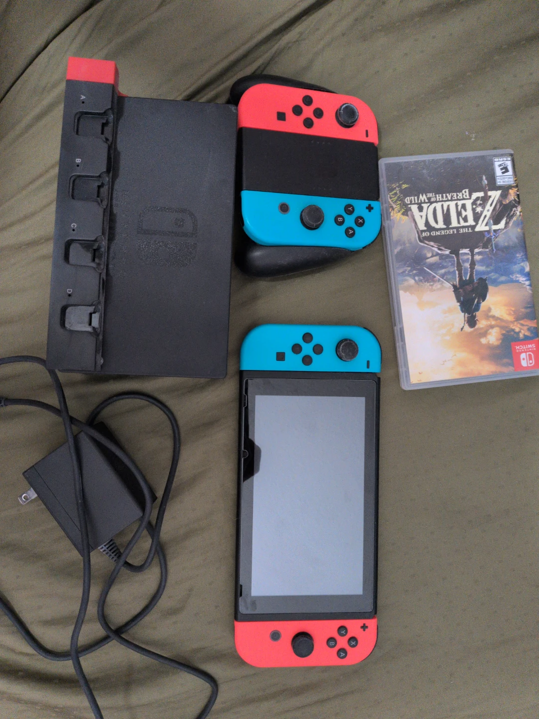 Nintendo Switch Console with The Legend of Zelda Game