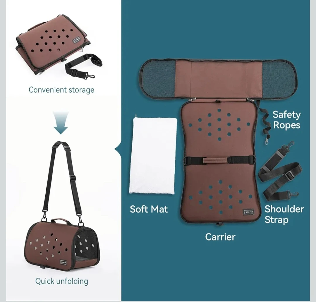 Petsfit 16 X 9 X 9 Inches Rabbit / Guinea Pig Carrier - photo 4