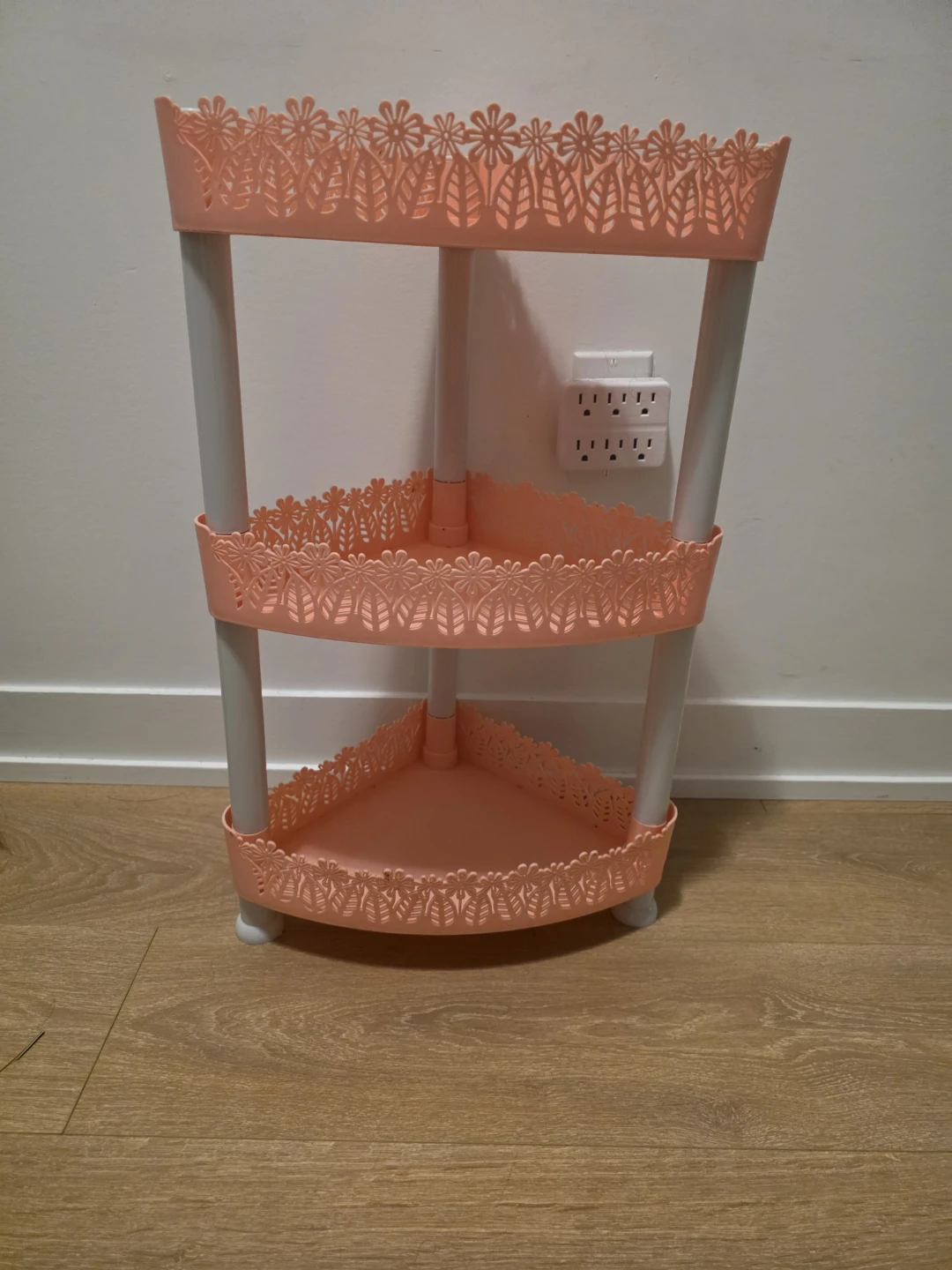 3-Tier Pink Corner Shelf Unit - photo 2
