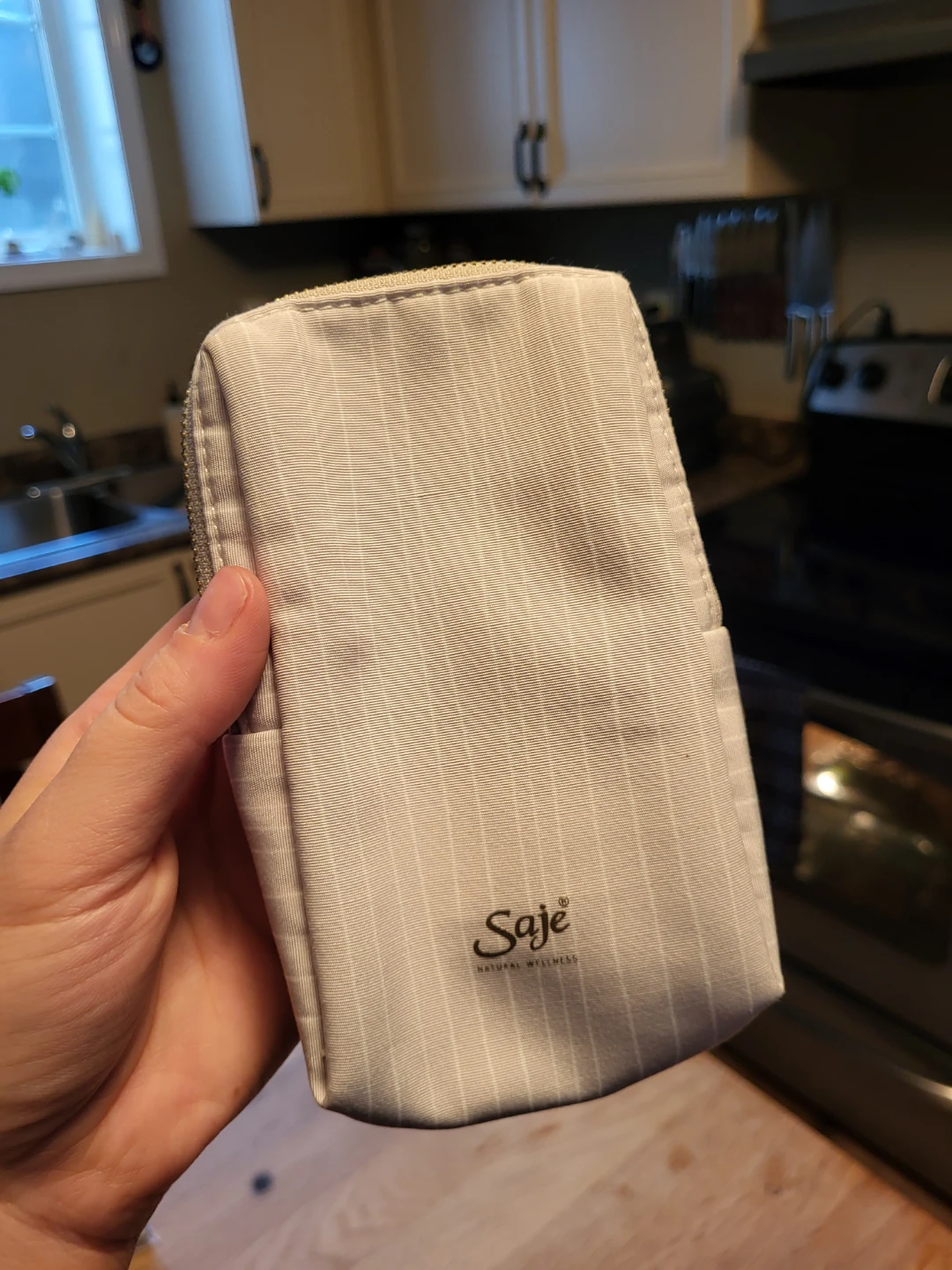 Saje Pouch - Beige Stripe