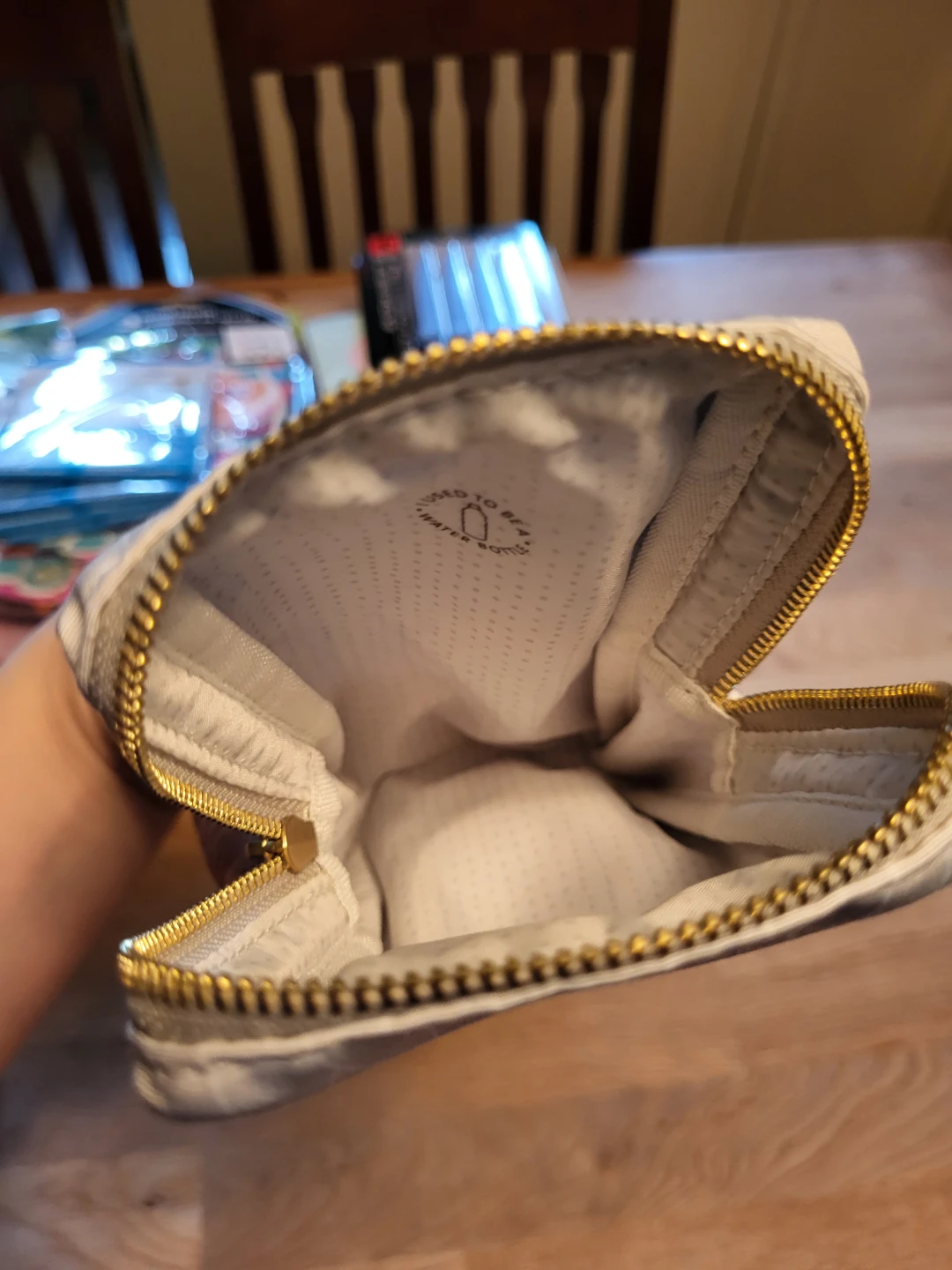 Saje Pouch - Beige Stripe - photo 4