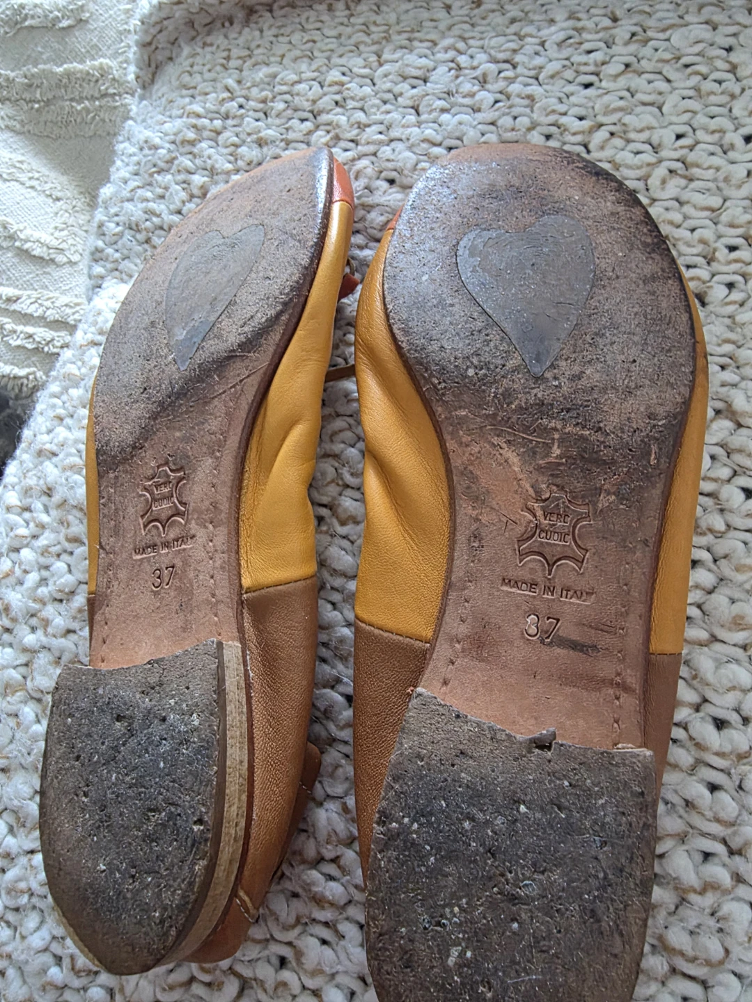 Women's Leather Ballet Flats With Leather Sole Size 37 - photo 4