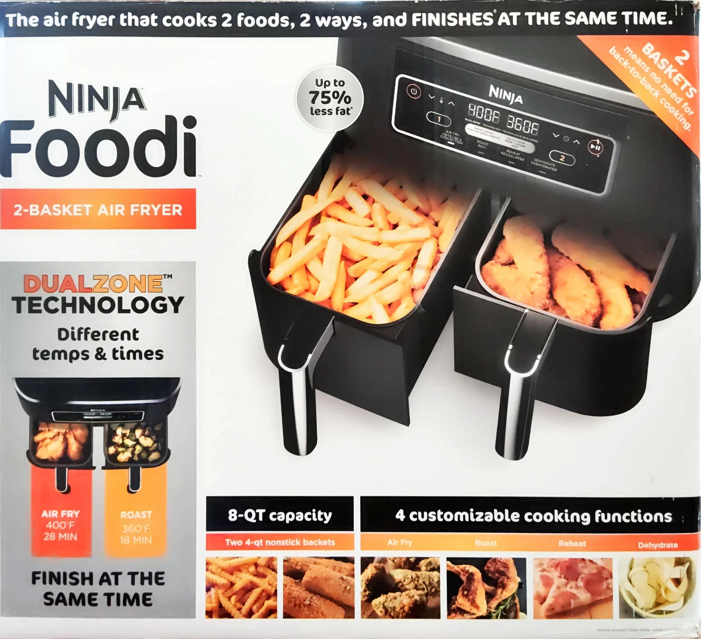 Ninja Foodi 2-Basket Air Fryer - photo 2