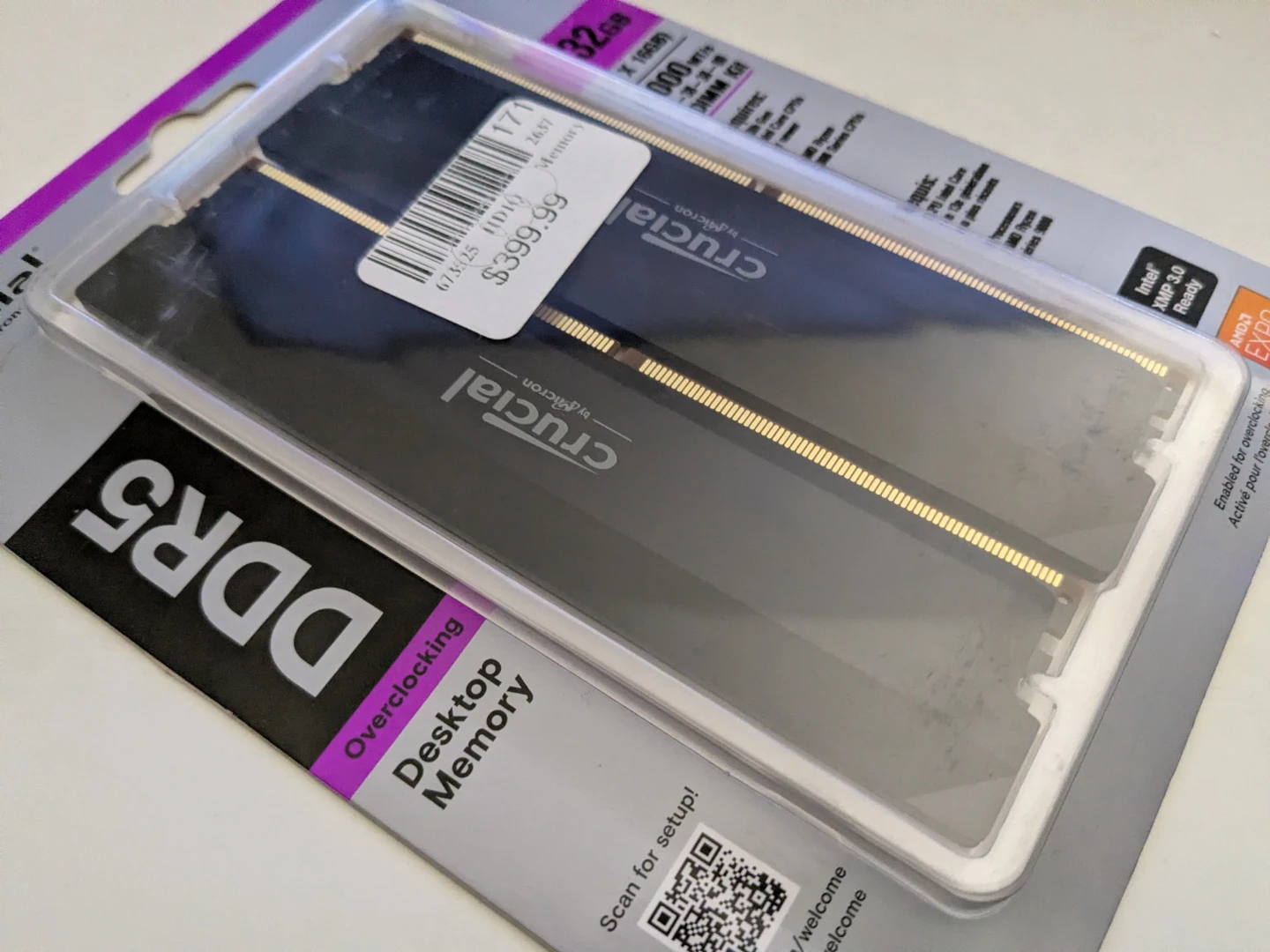 Crucial DDR5 32GB (2 x 16GB) 6000 MT/s UDIMM Kit - photo 5