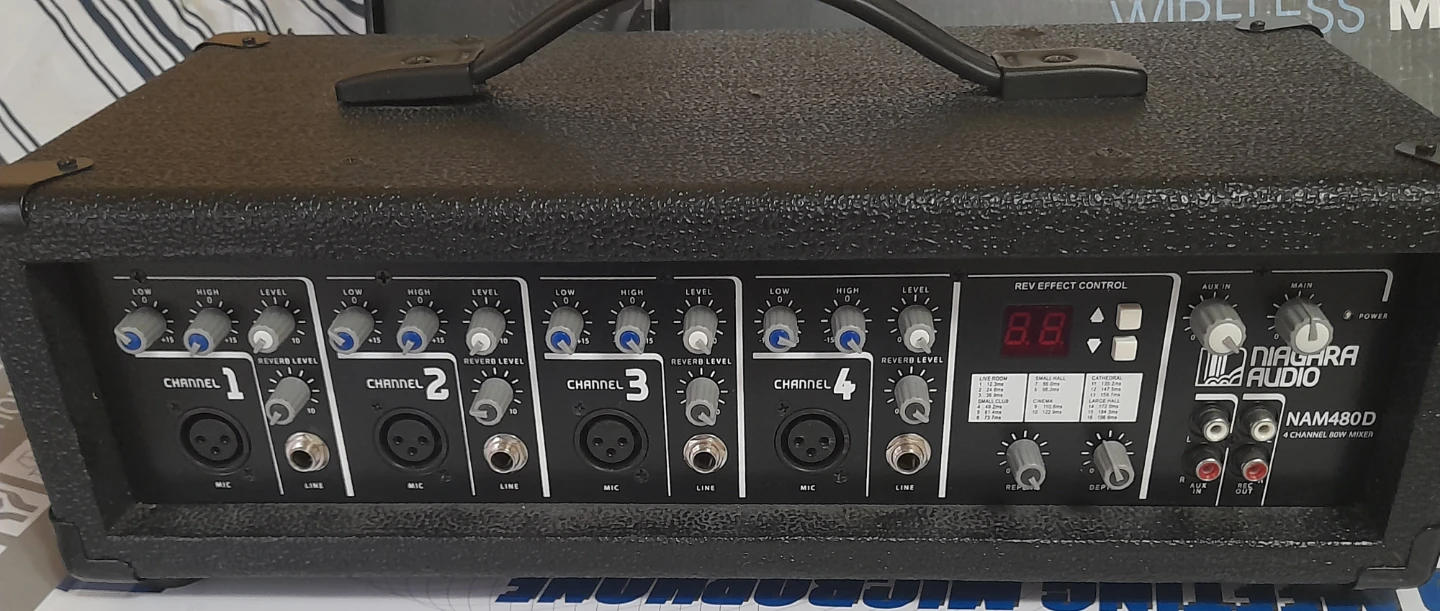 Niagara Audio NAM480D 4 Channel PA Mixer Amplifier - photo 3