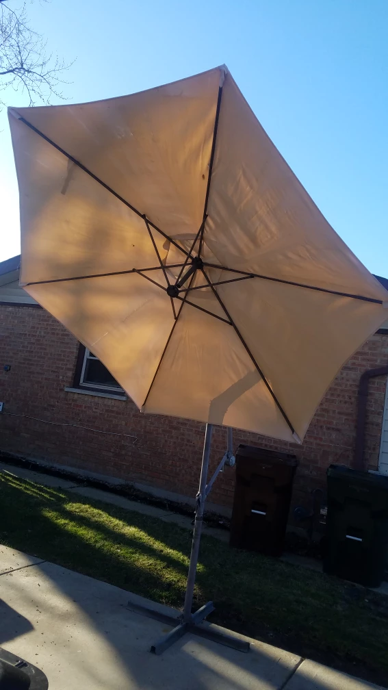 Cantilever Patio Umbrella - Beige - photo 2