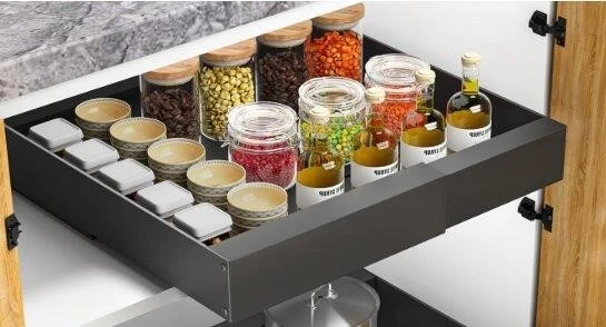 New Adjustable Cabinet Pull-Out Shelf Organizer