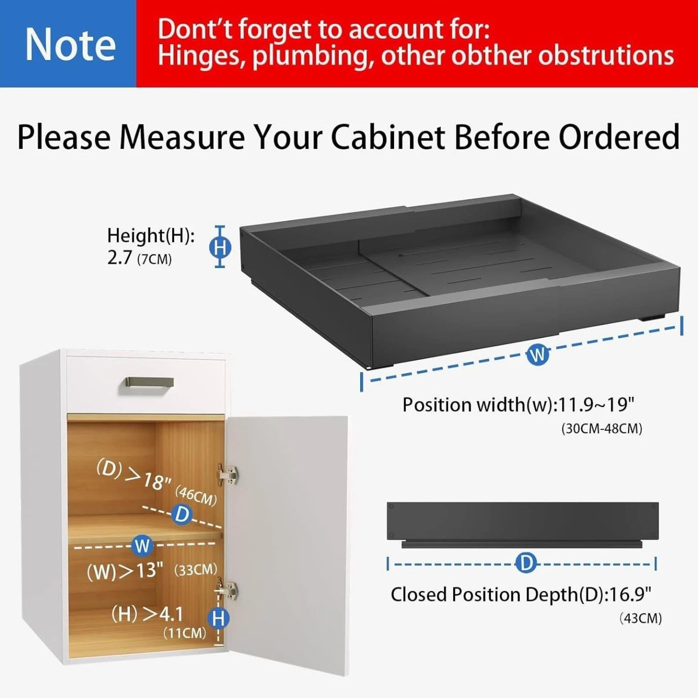 New Adjustable Cabinet Pull-Out Shelf Organizer - photo 2