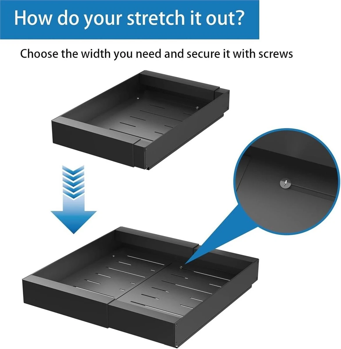 New Adjustable Cabinet Pull-Out Shelf Organizer - photo 4