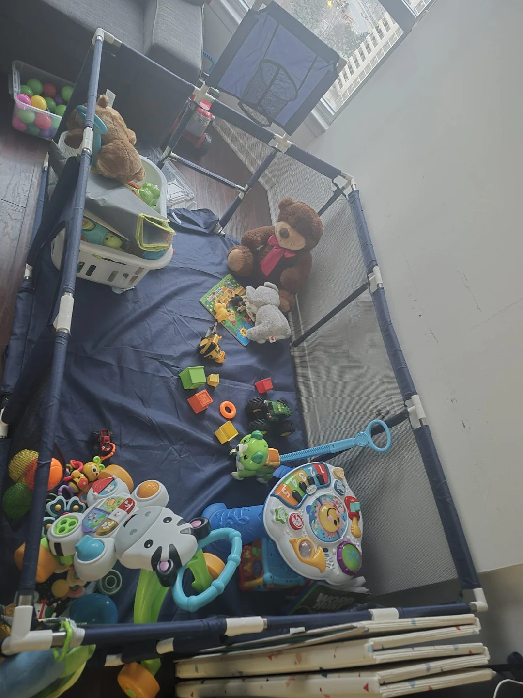 Navy Blue Playpen without toys - photo 2