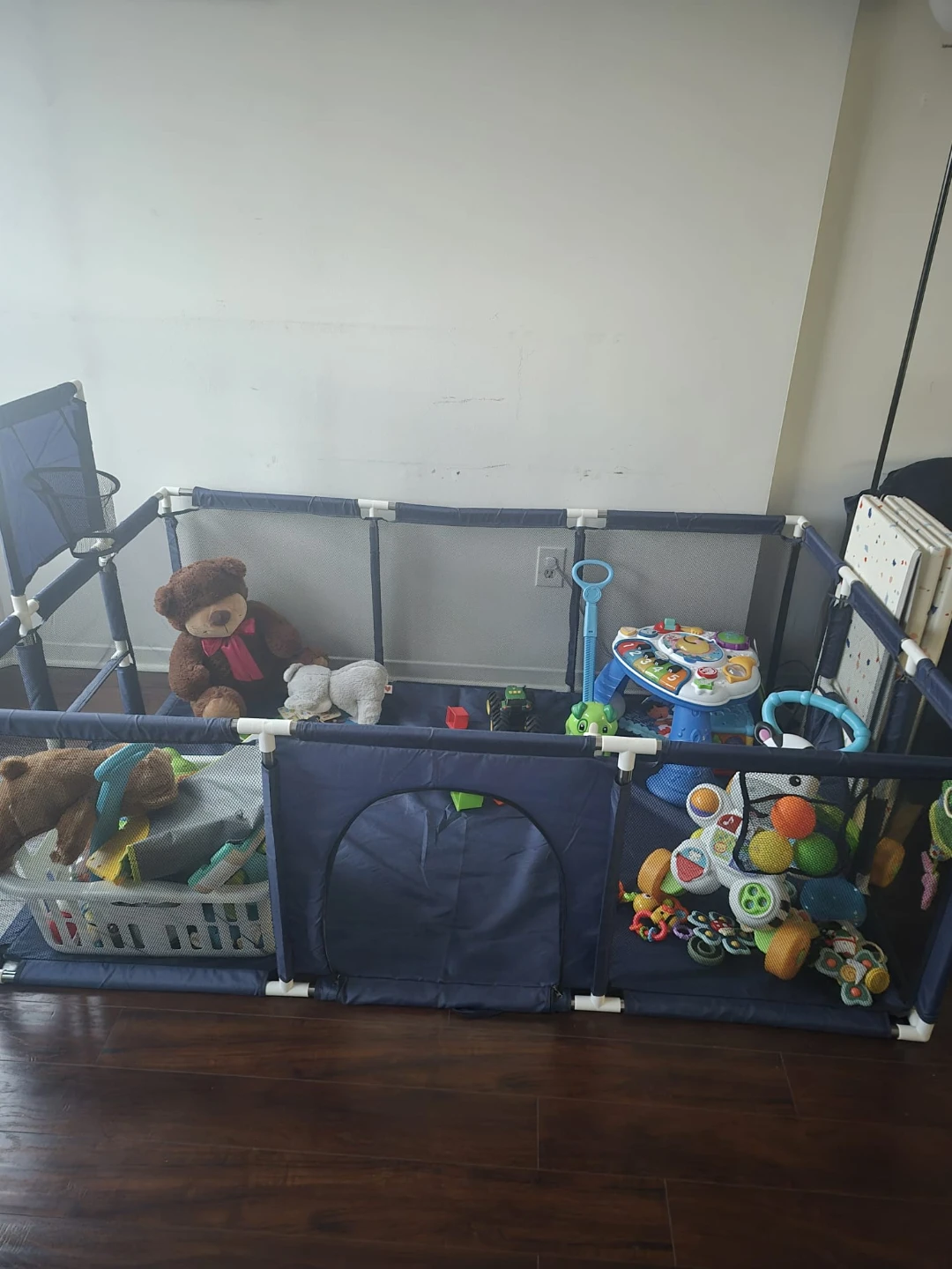 Navy Blue Playpen without toys