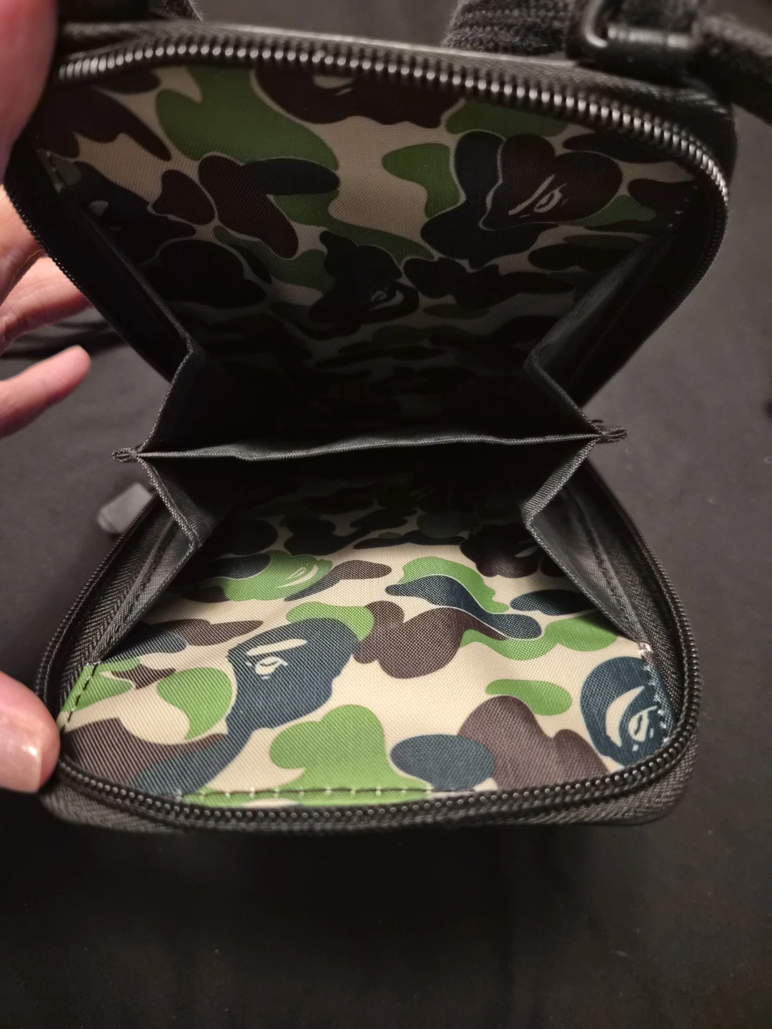 A Bathing Ape BAPE Camo Card Holder Wallet w/ Strap - photo 3