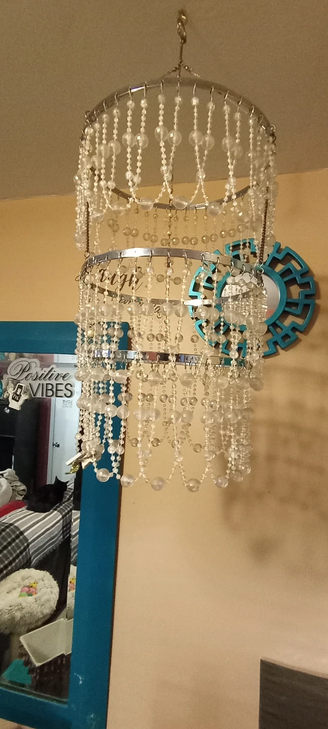 Beaded Chandelier-Style Lamp Shade