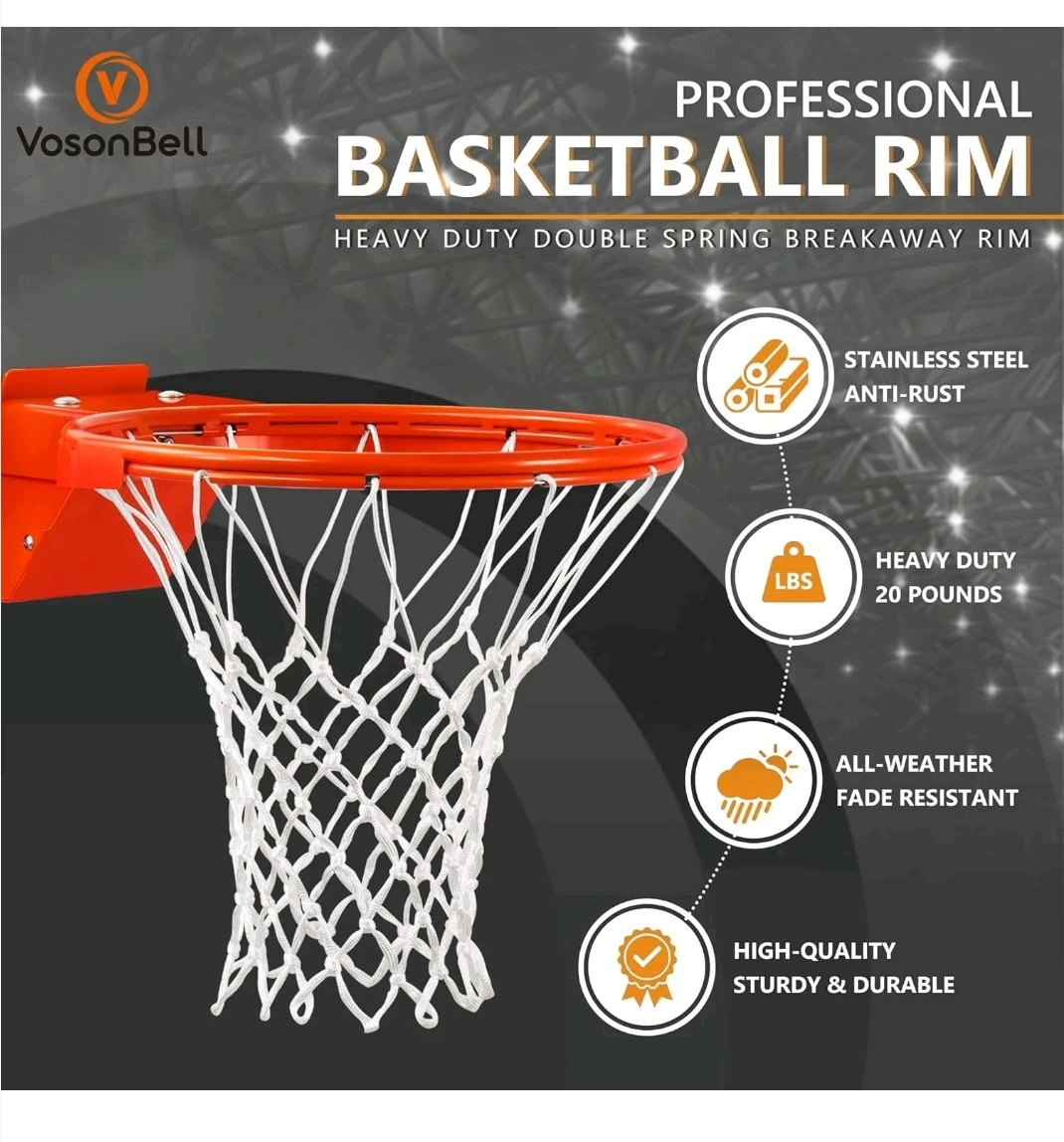 VOSONBELL Professional Grade Break-Away Basketball Rim