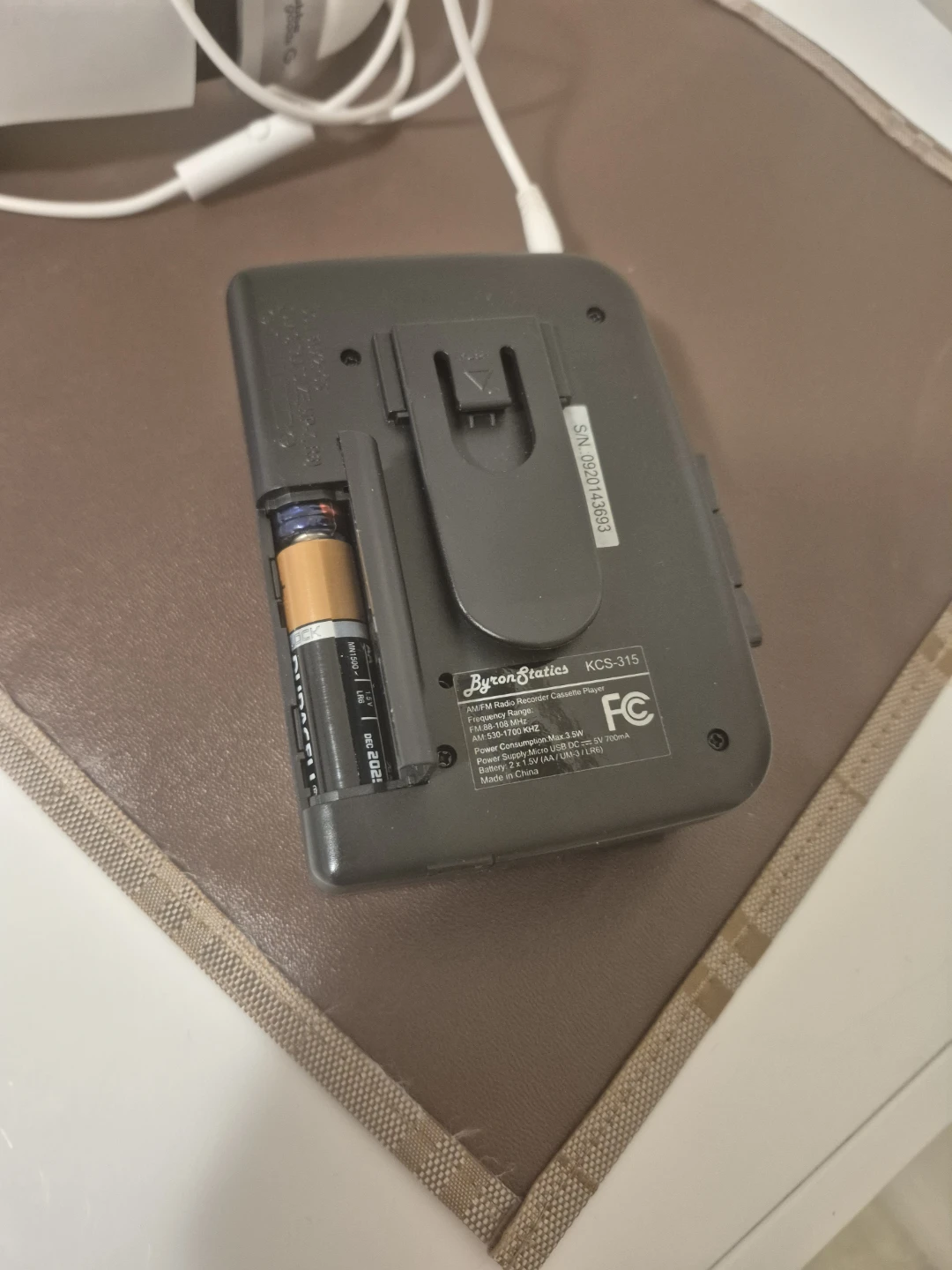 Byron Statics KCS-315 AM/FM Radio Cassette Player Recorder 🥕 - photo 5