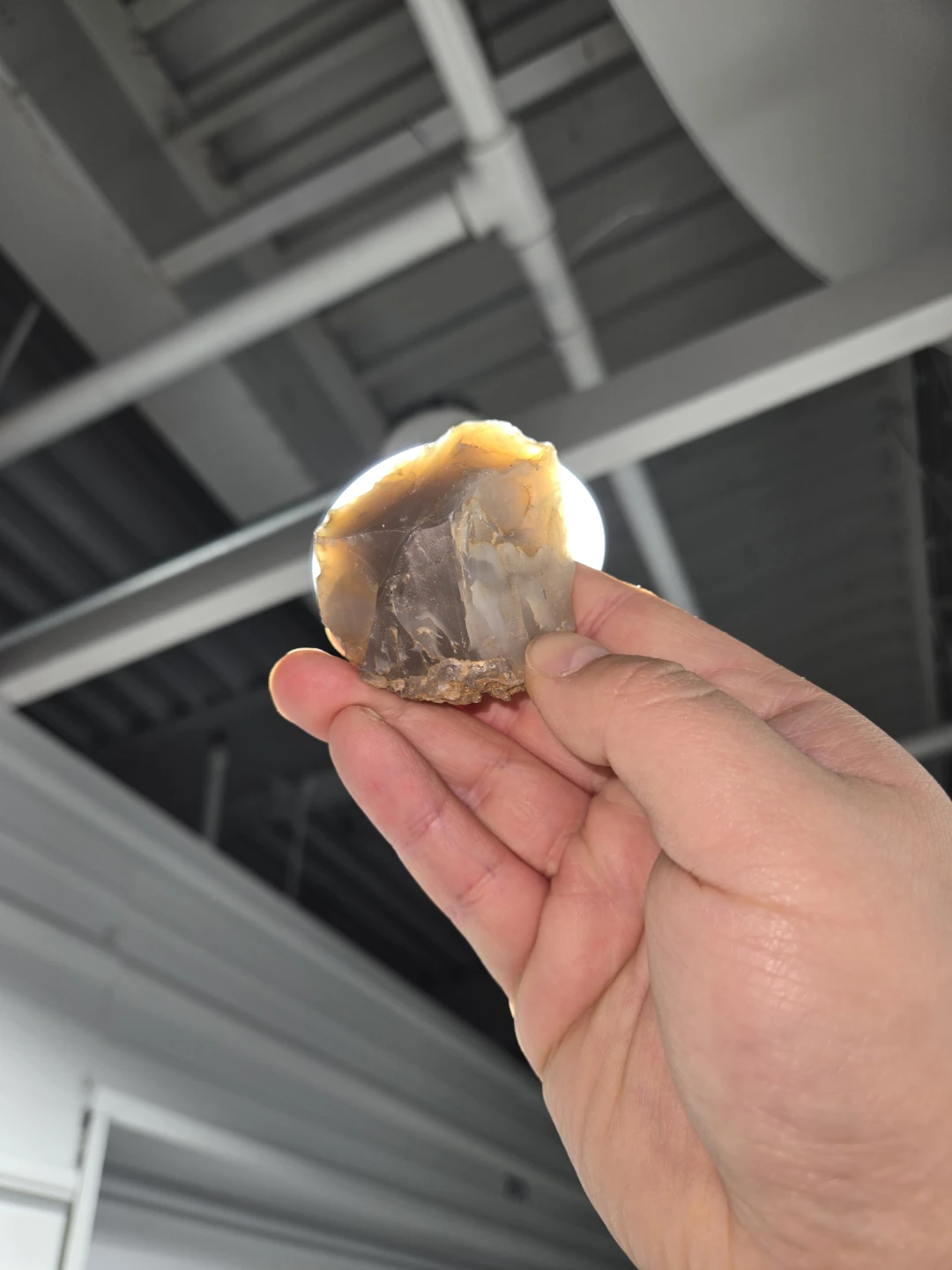 Natural Agate Stone-glows under light-keeps bad energy away - photo 2
