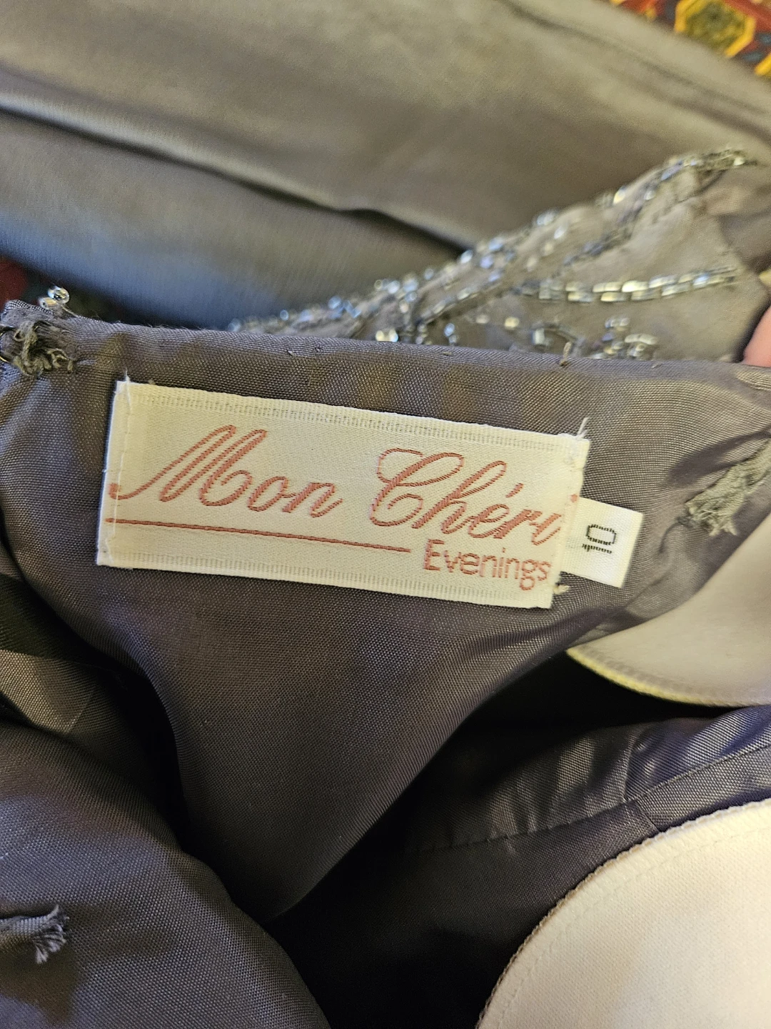 Moon Chéri Evenings Beaded Formal Gown with Scarf - photo 5