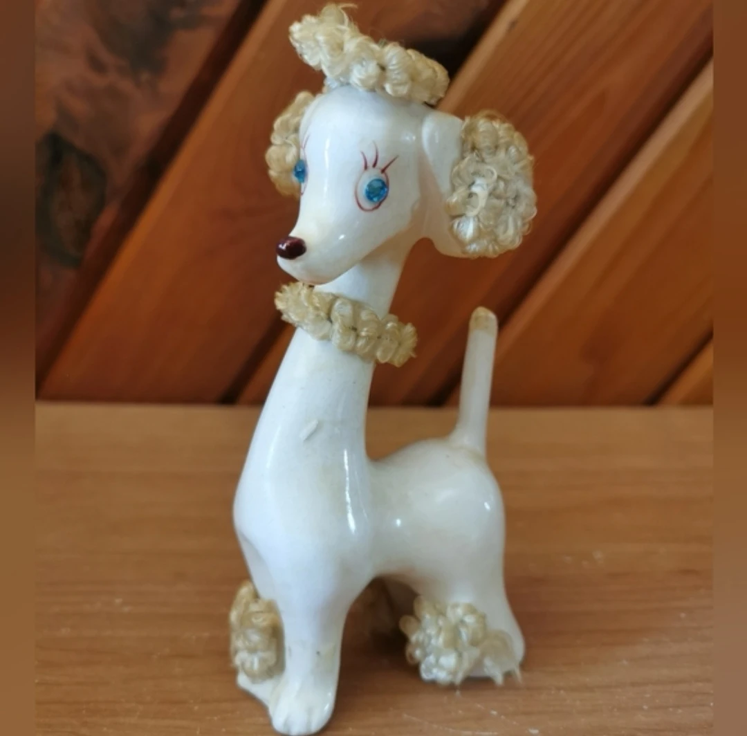 Mid Century Long Neck Poodle Figurine - photo 2