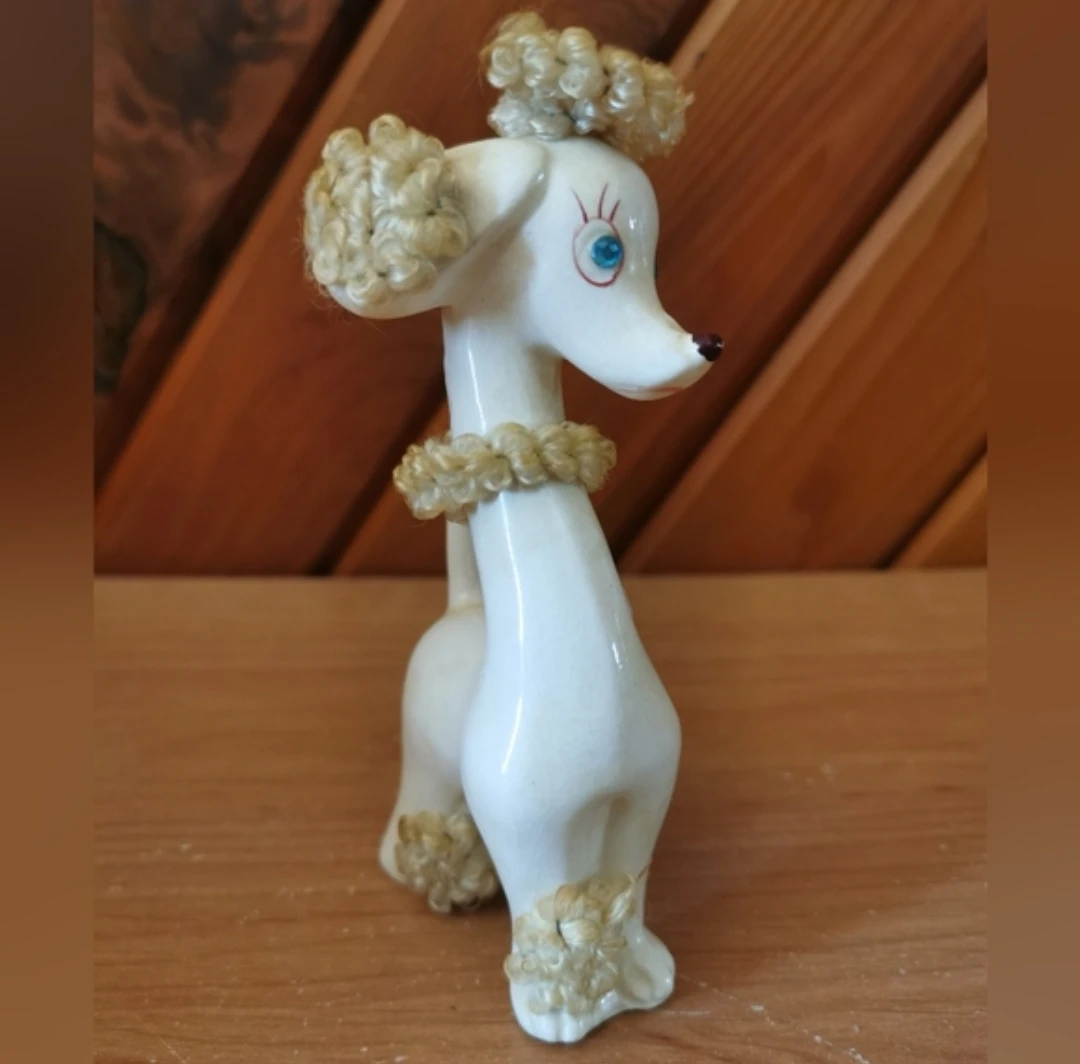 Mid Century Long Neck Poodle Figurine - photo 3
