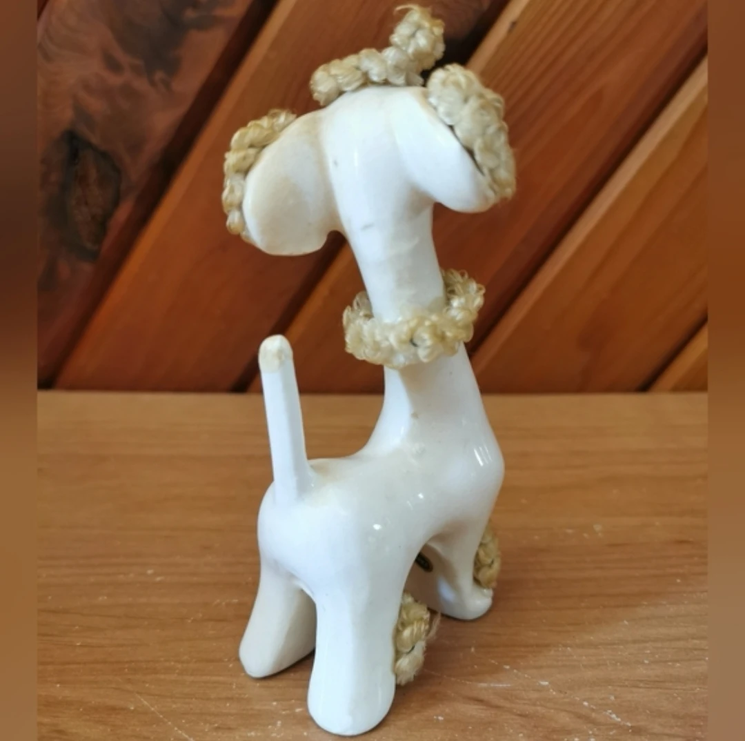 Mid Century Long Neck Poodle Figurine - photo 4