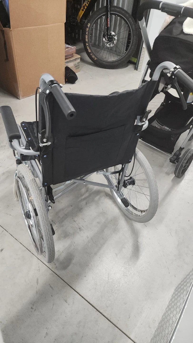 Black Folding Wheelchair - photo 3