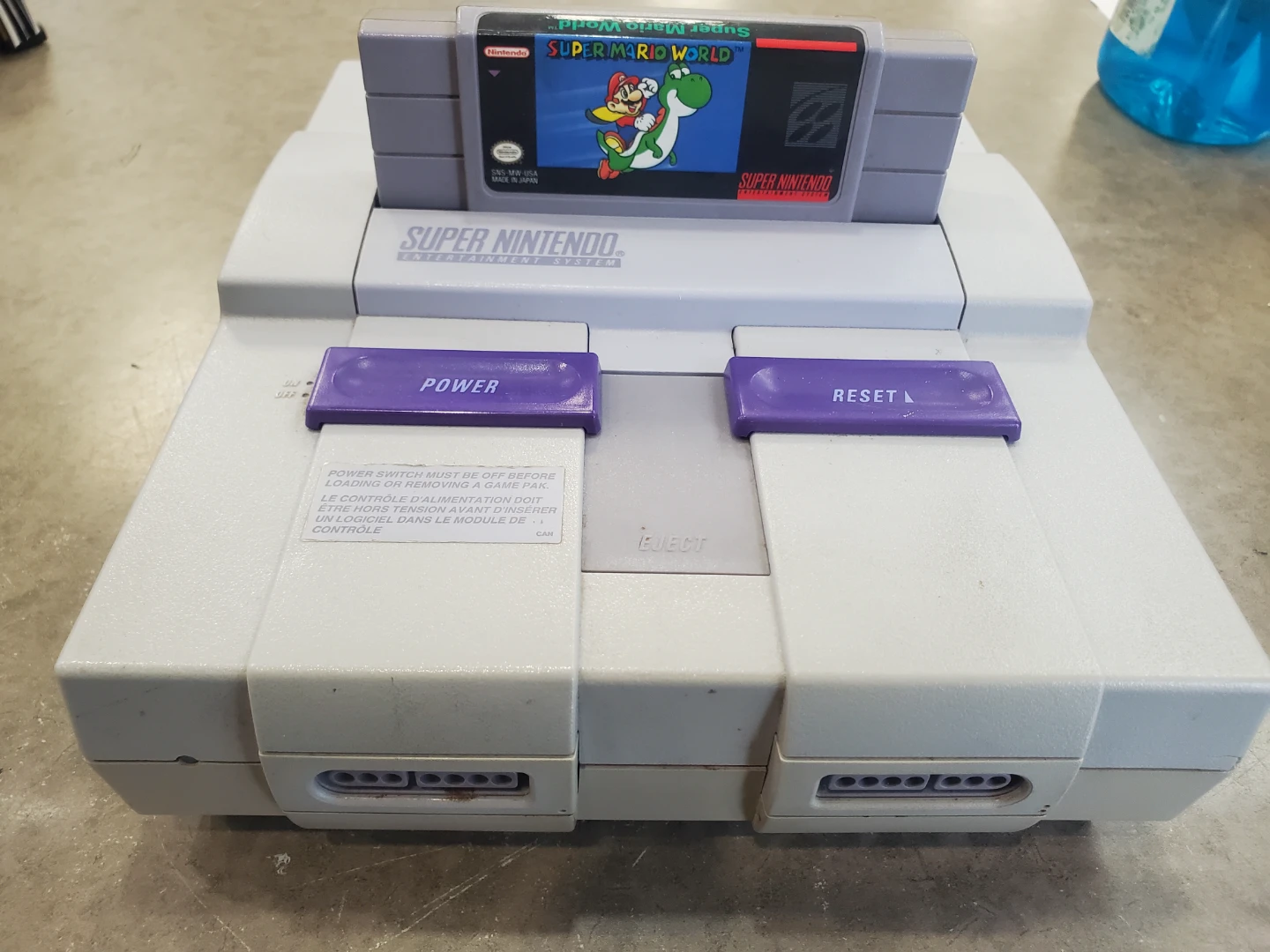Nintendo Super Nintendo Console with Super Mario World
