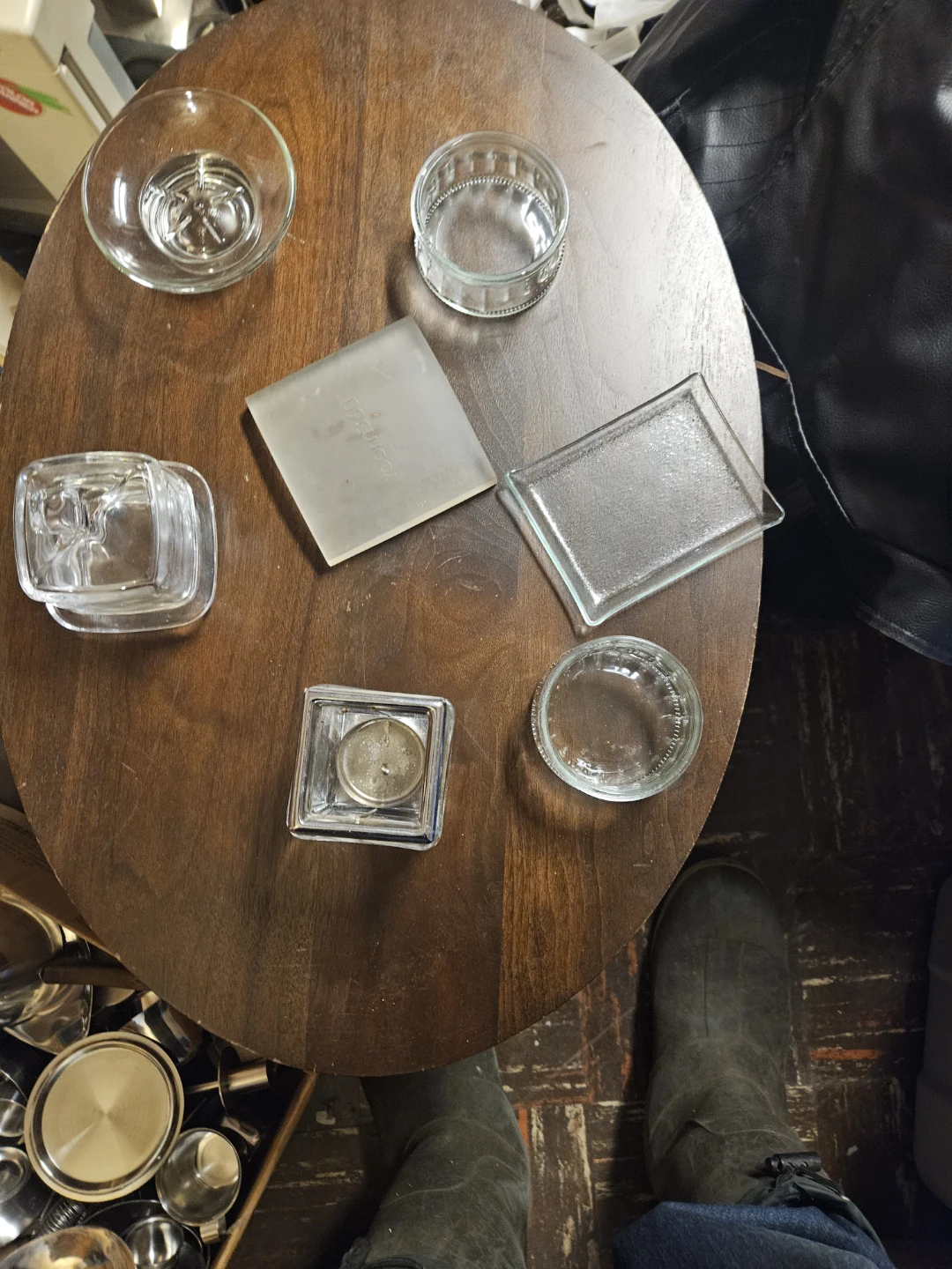 Assorted Clear Glass Small Dishes and Coasters - photo 2