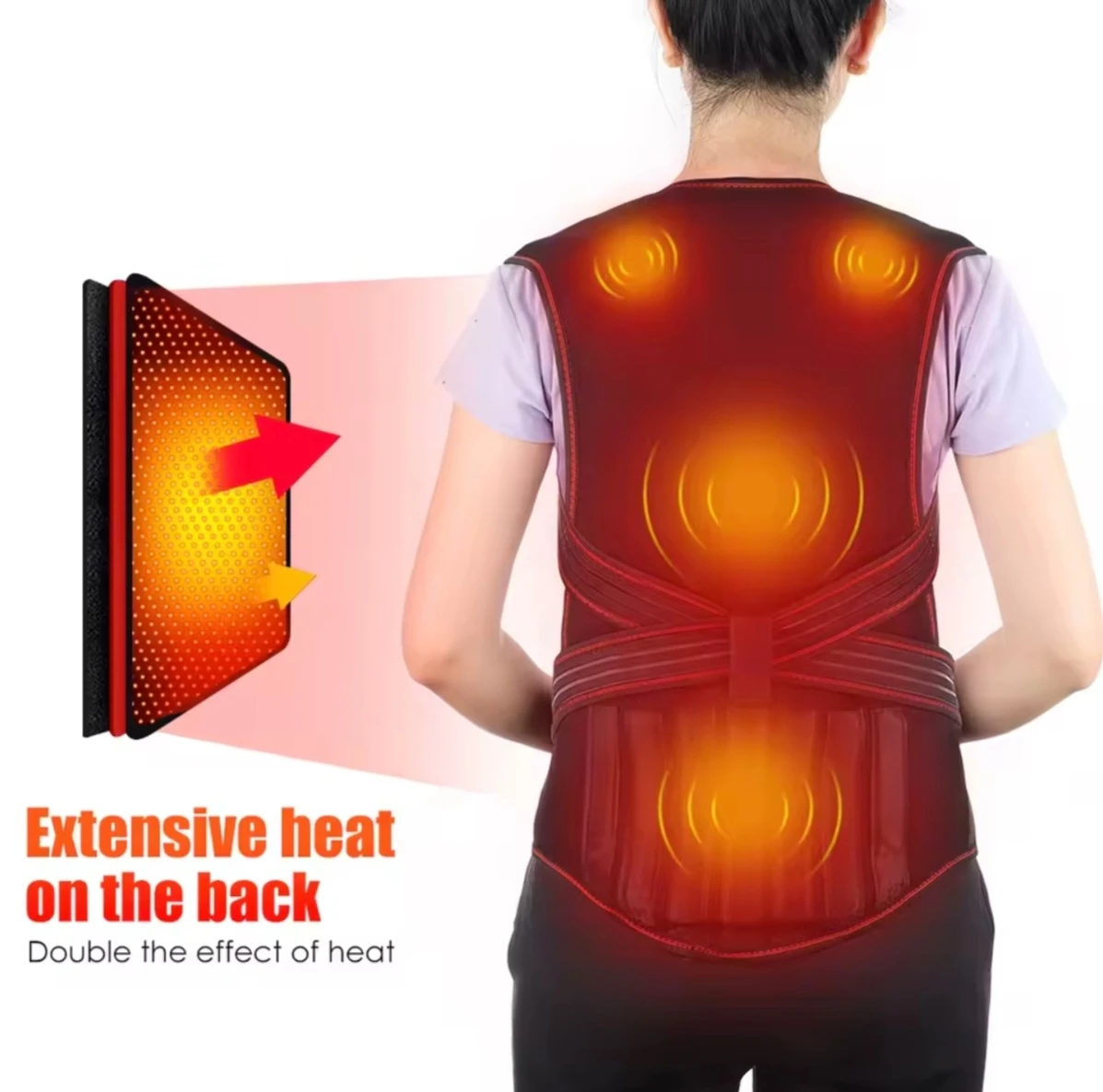 Heated Back Brace with 111 Magnets - photo 2
