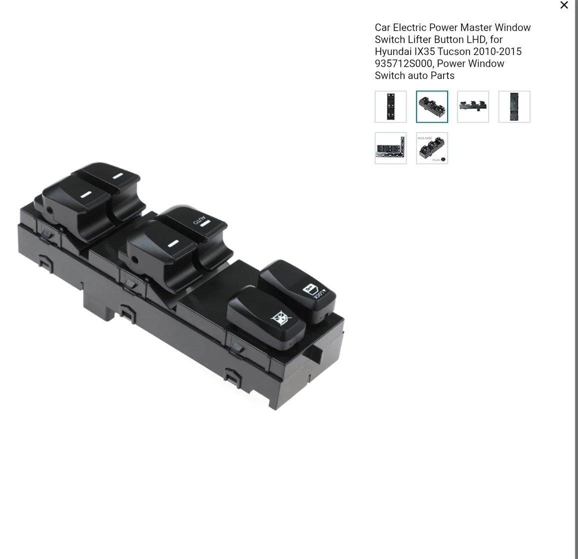 Power Window Master Switch for Hyundai IX35 93571-2S000 - photo 3