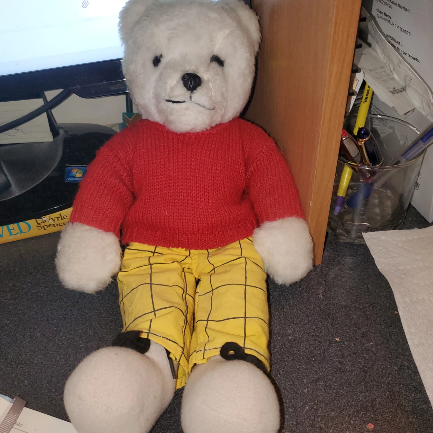 Rubert White Teddy Bear Plush Toy