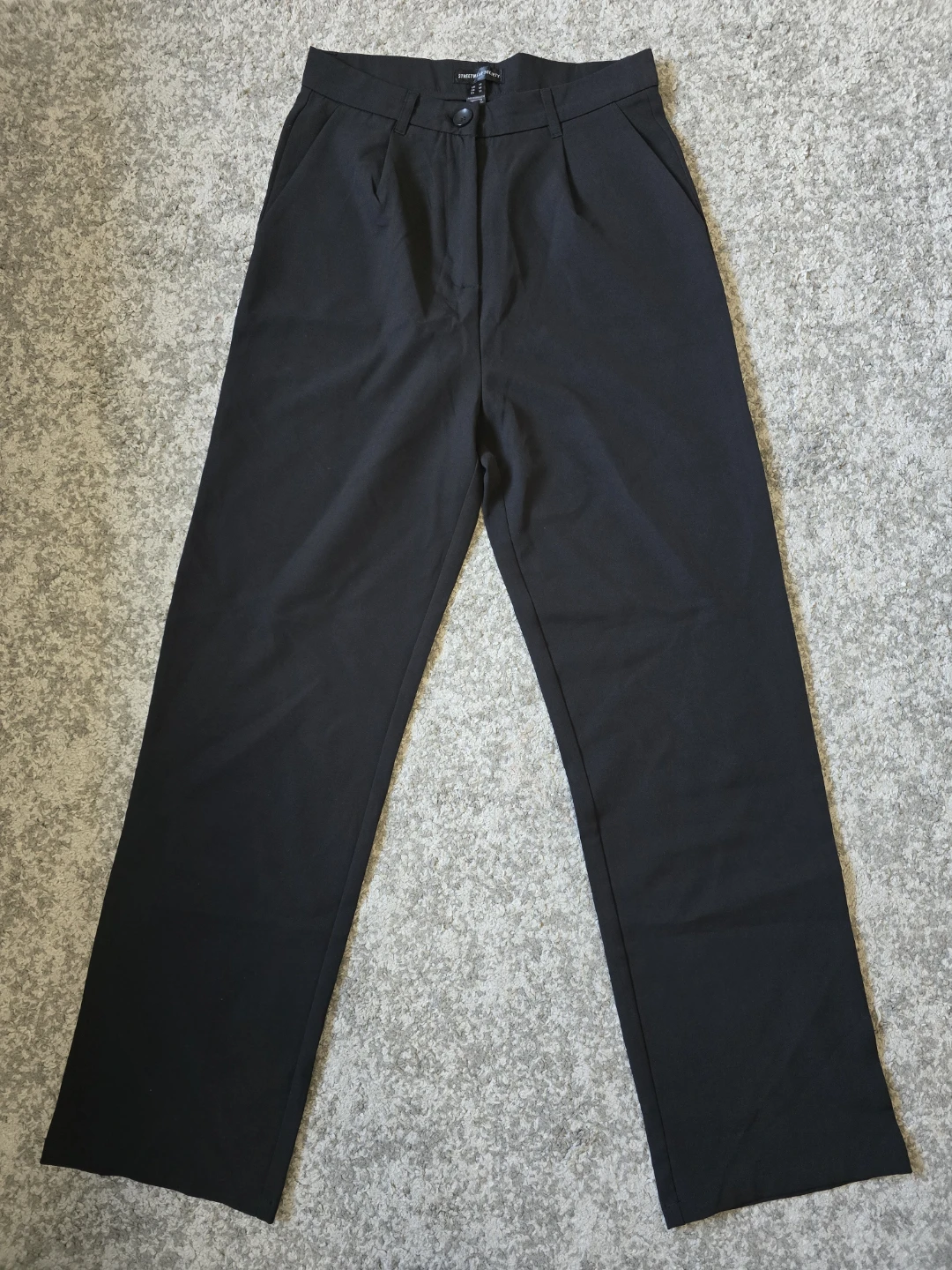 Streetwear Society Black Wide-Leg Trousers - Size M