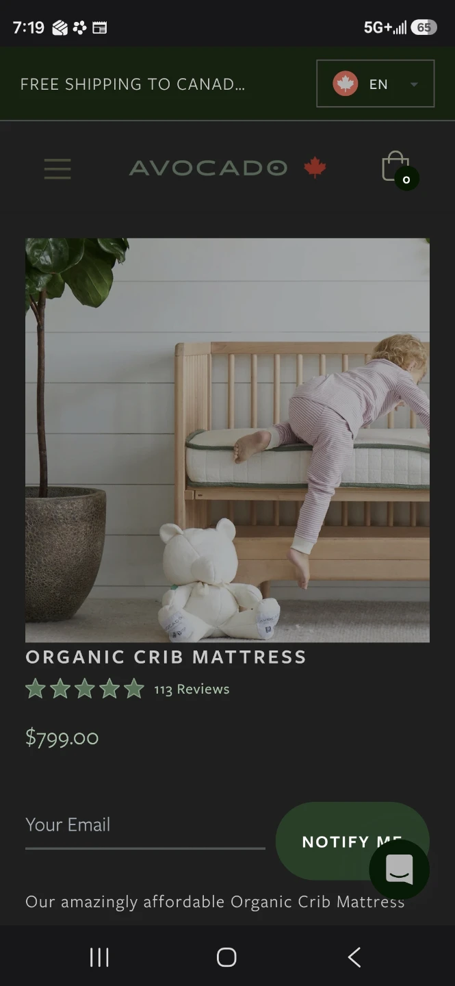 Eco Organic Crib Mattress - photo 2