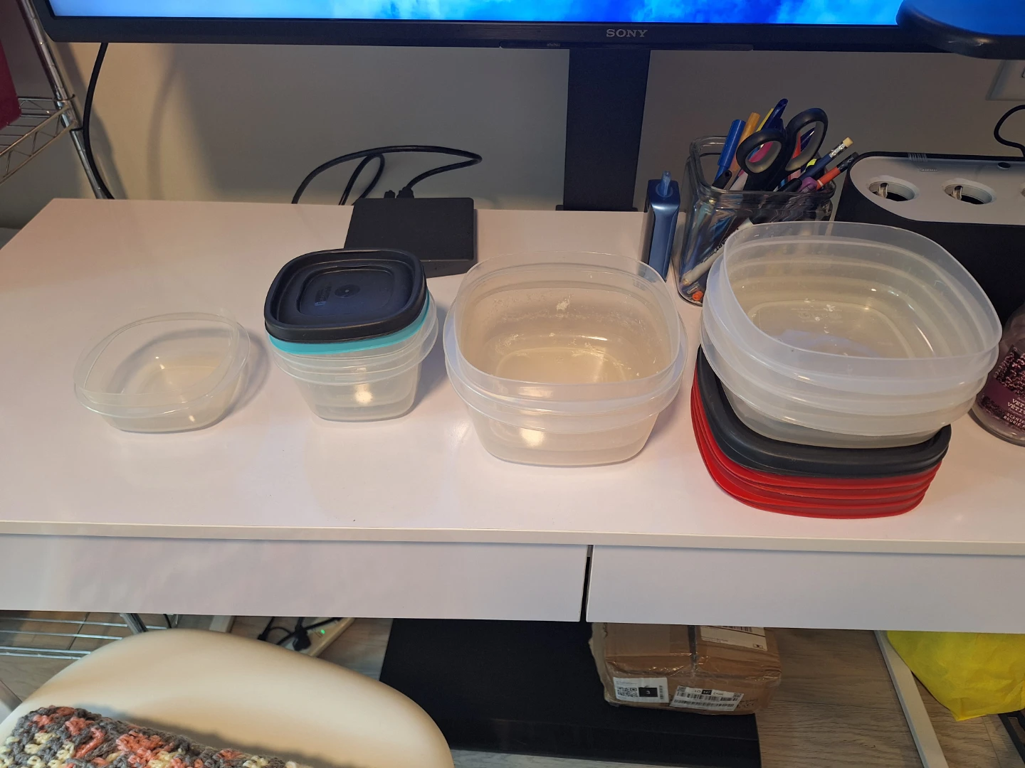 USED: Plastic Food Storage Containers - photo 2