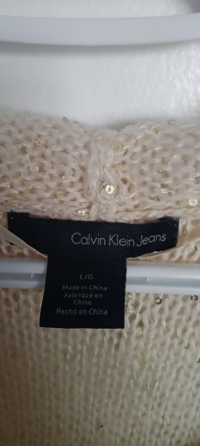 Calvin Klein Jeans Women's Sequin Cowl Neck Sweater L/G - photo 2