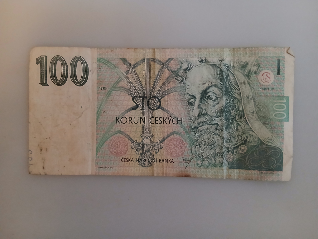 100 Czech Korun Banknote - 1995