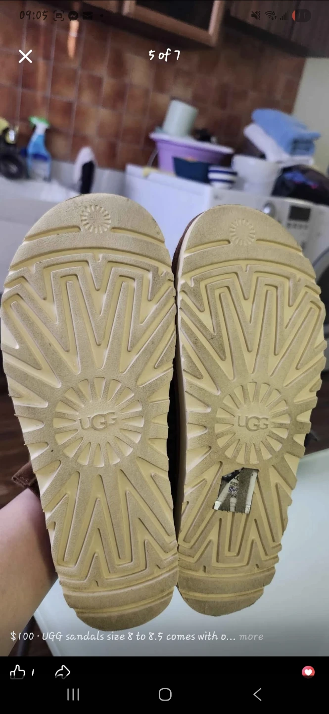 UGG Fluff Yeah Slide Sandals Size 8-8.5 - photo 2