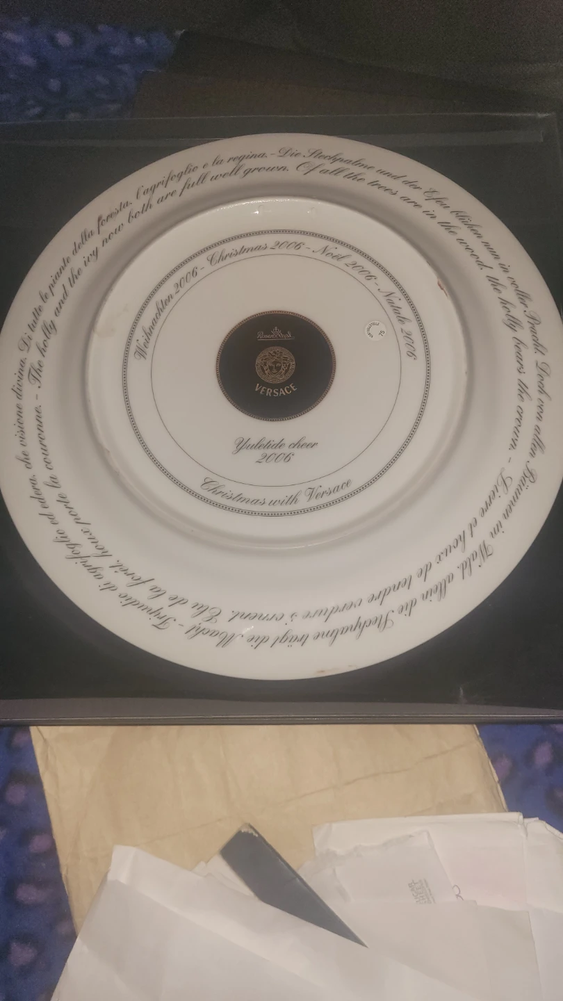 Rosenthal Versace Christmas Plate 2006 - photo 4