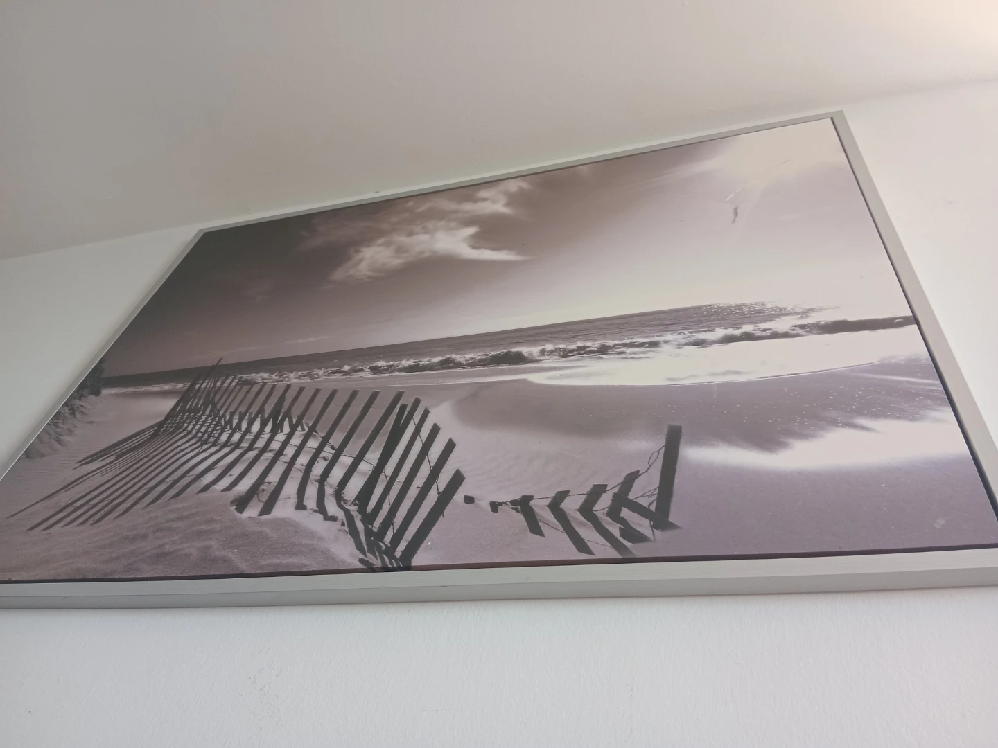 Framed Beach Scene Big Picture - photo 2