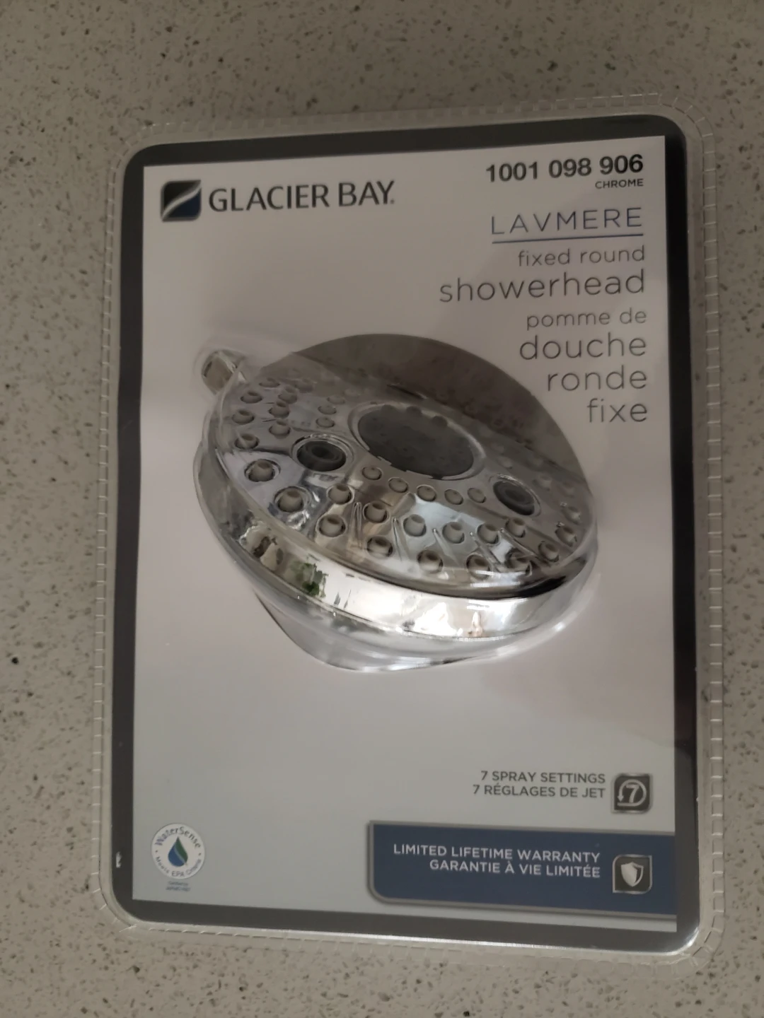 Glacier Bay Lavmere Fixed Round Showerhead - Chrome