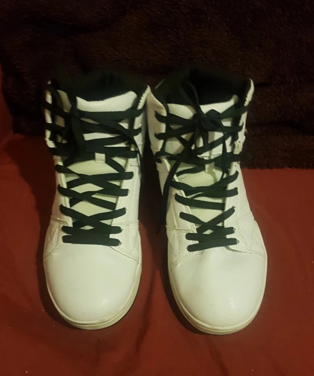 White High-Top Sneakers