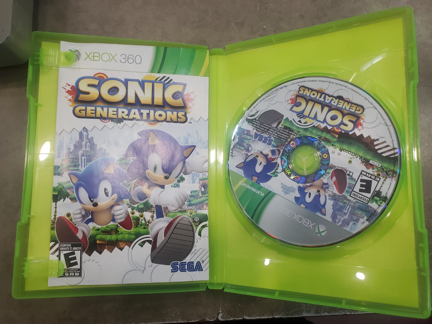 Xbox 360 Sonic Generations Platinum Hits Video Game - photo 3