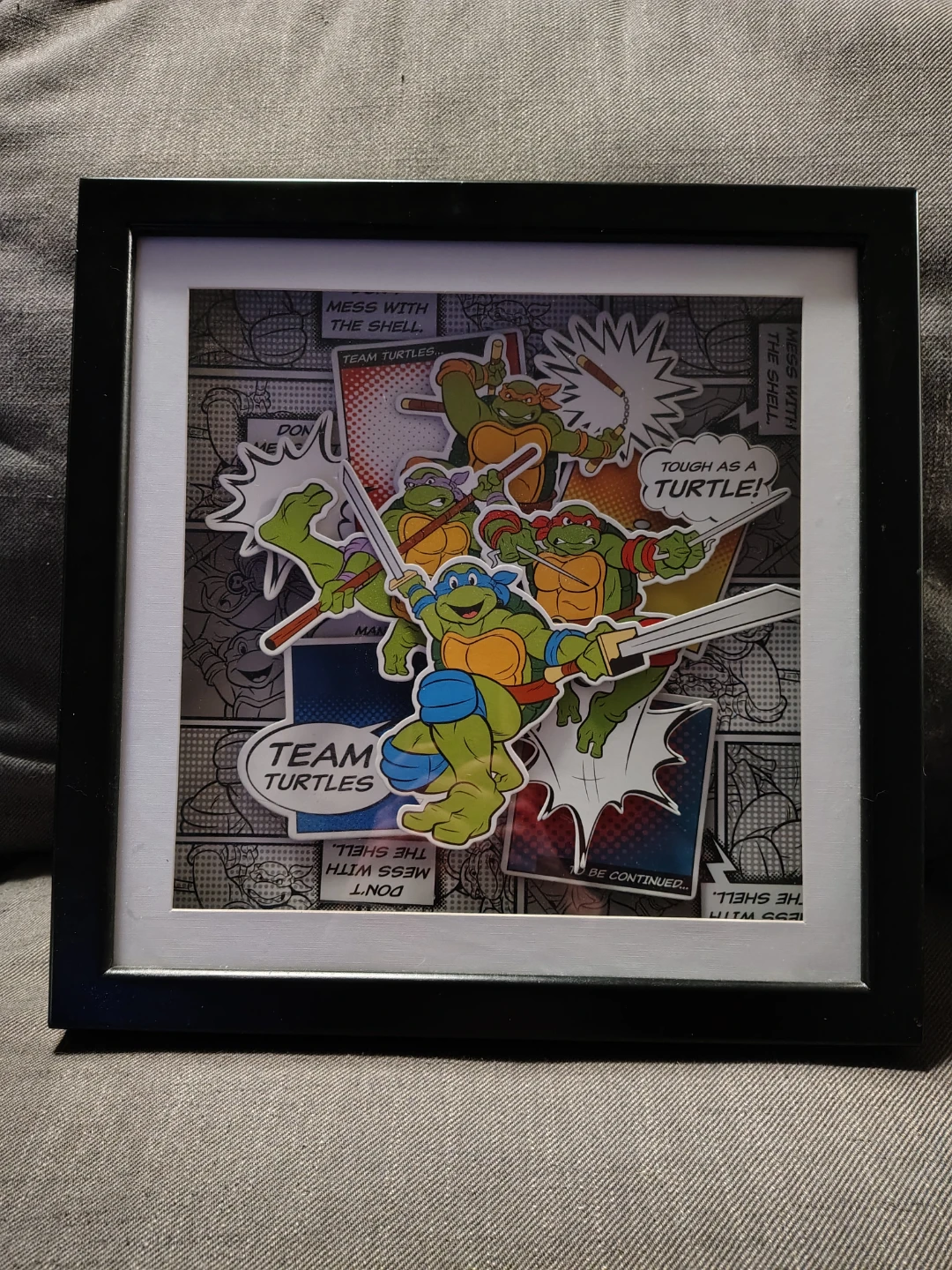 Teenage Mutant Ninja Turtles Shadow Box Art