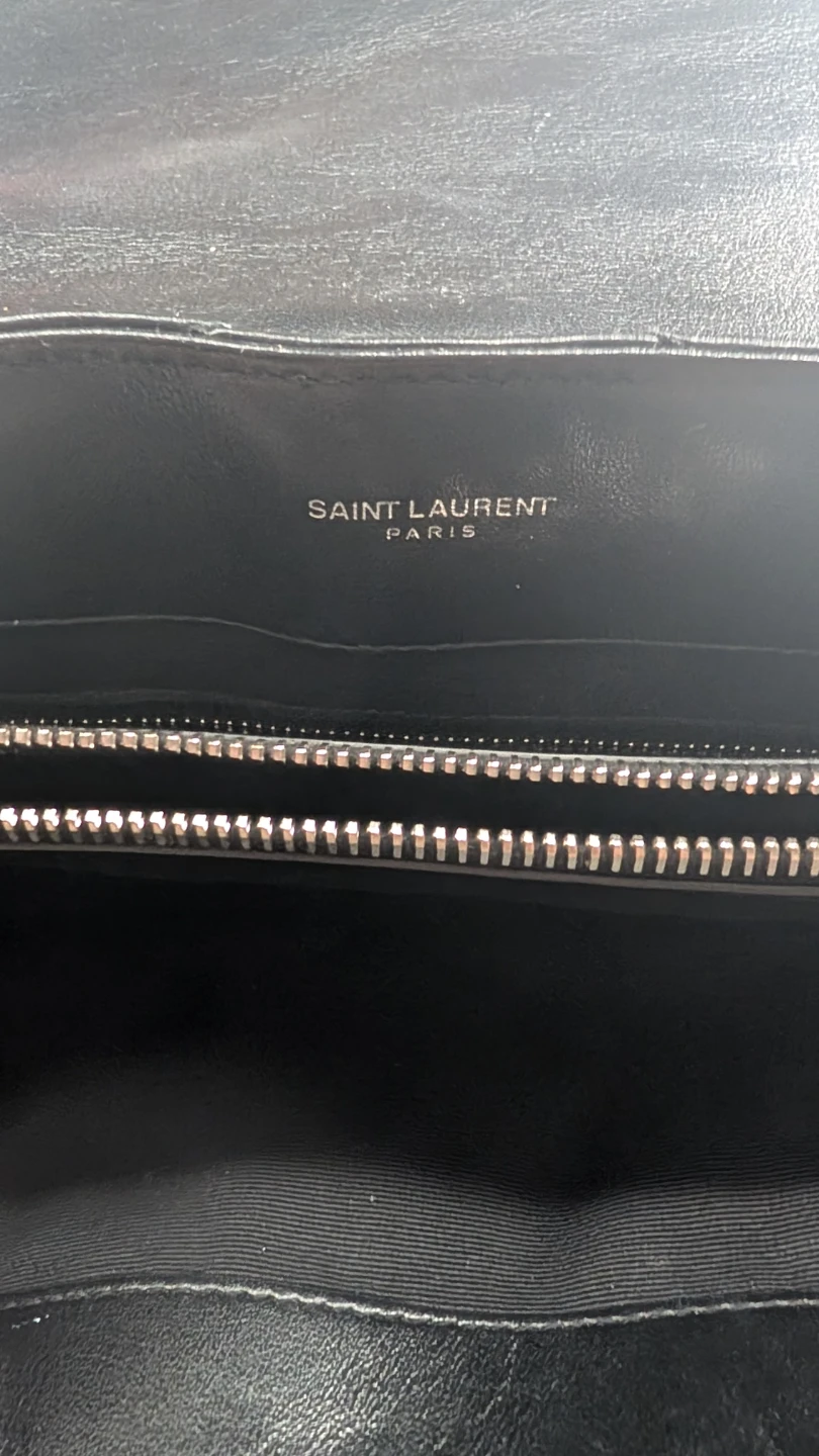 Saint Laurent Black Leather Monogram Chain Bag - photo 4