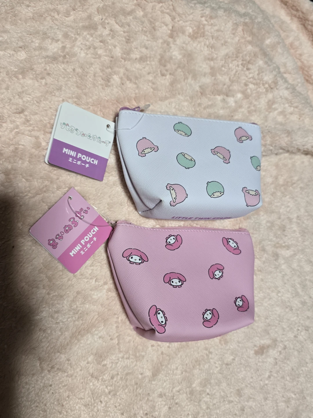 Japan Sanrio My Melody & Little Twin Stars Mini Pouches (2-Pack)