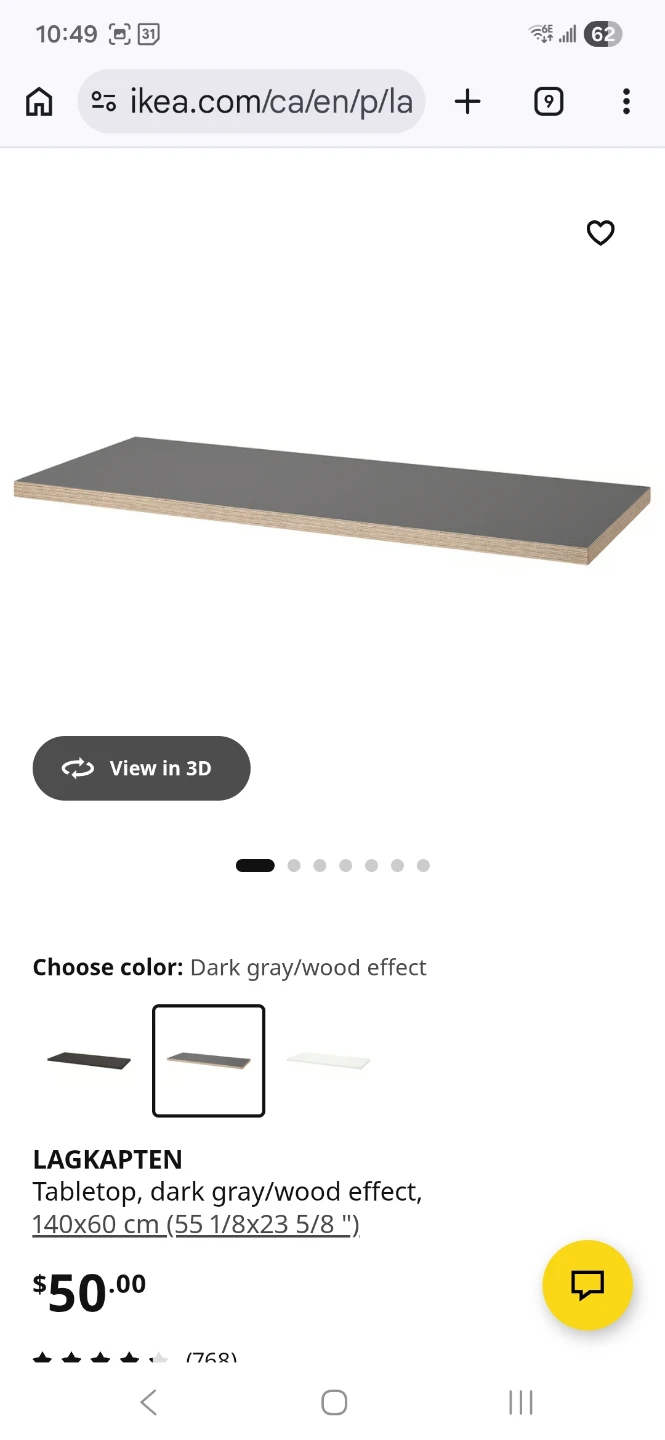 Ikea table top