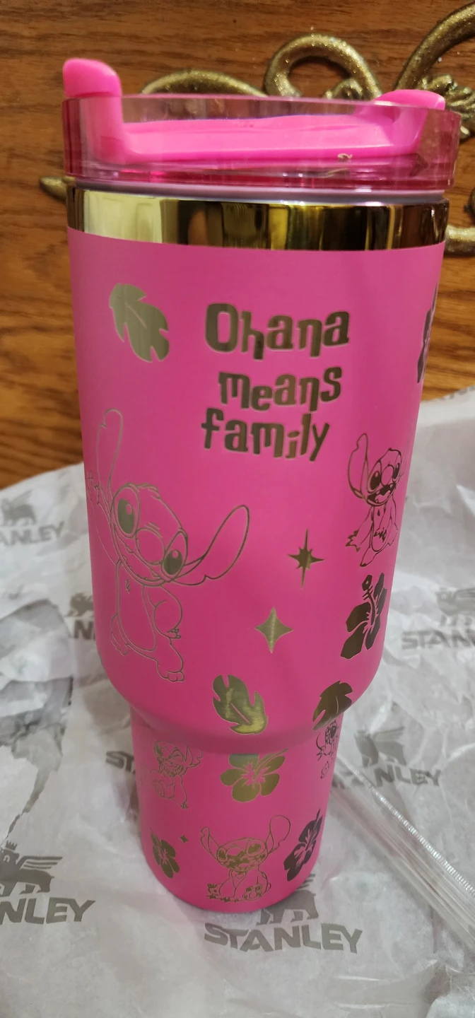 Stanley Stitch "Ohana Means Family" Tumbler with Straw - photo 2